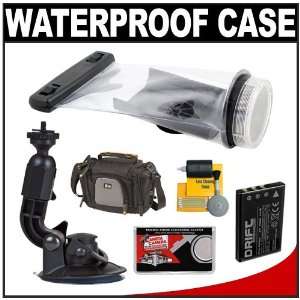   with Suction Cup Mount + Battery + Case + Cleaning Kit: Camera & Photo