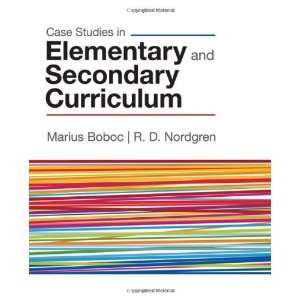   and Secondary Curriculum [Paperback] Marius J. Boboc Books