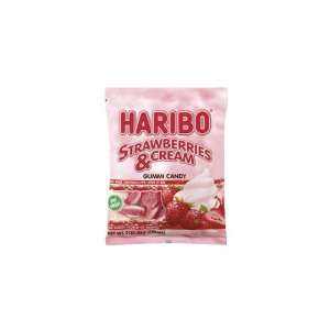 Haribo Strawberries & Cream (Economy Case Pack) 5 Oz Bag (Pack of 12)
