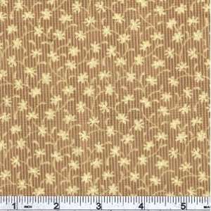  45 Wide Tickled Pink Ticking Tan Fabric By The Yard 