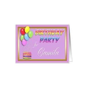  Camila Birthday Party Invitation Card: Toys & Games