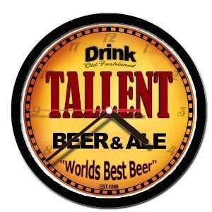  TALLENT beer and ale cerveza wall clock: Everything Else