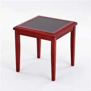  Brewster Series End Table Finish: Walnut, Table Top Inlay 