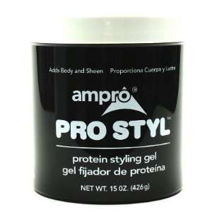  Ampro 15 oz. Pro Styl Protein Gel Jar (Case of 6): Health 