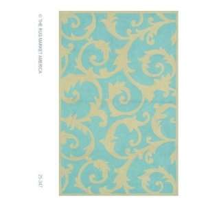 The Rug Market America Resort Curacao Blue 25347 Blue/ivory 8X10 Area 