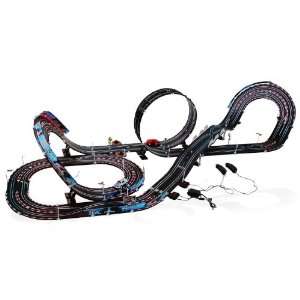   Track set with 4 Cars   Dual lane with lap counter & 2 loops: Toys