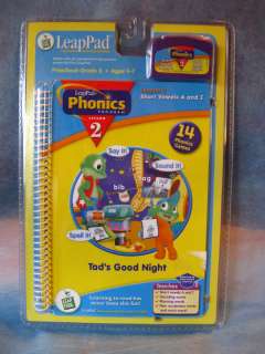 NEW SEALED Leap Frog Leap Pad Phonics Lesson 2 Tads Good Night 
