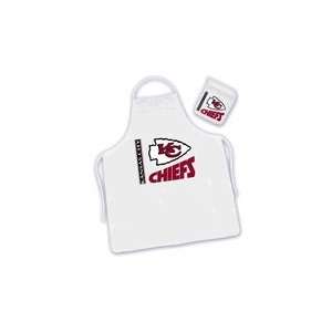  Kansas City Chiefs Barbecue Apron and Mitt Set: Kitchen 