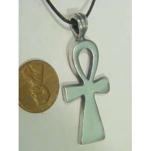   Ankh Pewter Pendant Necklace  Key Chain Charm 