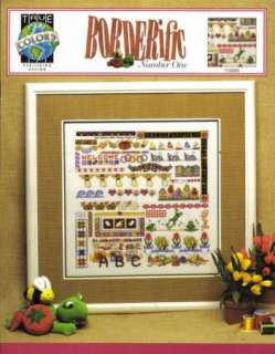 Borderific Number One cross stitch patterns borders  