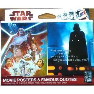 STAR WARS MOVIE POSTERS PLAYING CARDS: Toys & Games