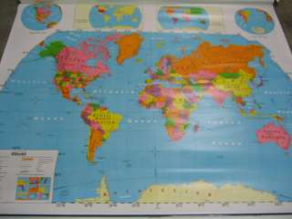 AJ NYSTROM READINESS WORLD US SCHOOL WALL MAP 1NS981  