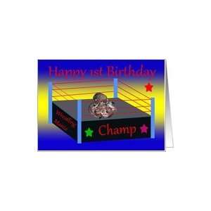  1st Birthday, Raccoons wrestling Card Toys & Games