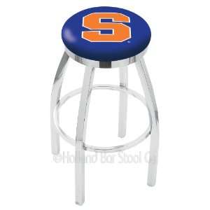  Syracuse University 30 inch Chrome Swivel Bar Stool with 