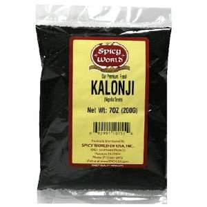 Spicy World Kalonji (Black Onion Seeds/Nigella), 7 Ounce Bags (Pack of 