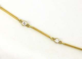 EXQUISITE 14K & 2.35 CTS DIAMONDS BY THE YARD NECKLACE  