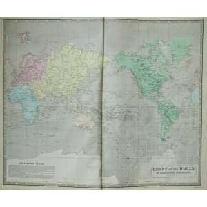    Johnston Map of the World   Mercator (1850)