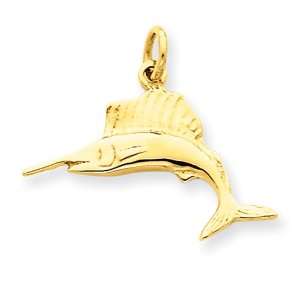  14k Gold Swordfish Pendant Jewelry