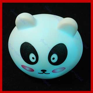 Cute Panda Head 7 Color Change LED Night Light Lamp New  
