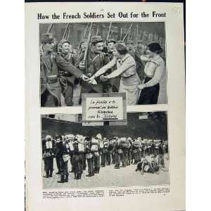    1915 WORLD WAR FRENCH SOLDIERS PARIS GARE DE LYON: Home & Kitchen