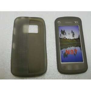  Gray Silicone Skin Cover Case for Nokia N97: Electronics