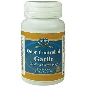  Odor Controlled Garlic, 100 Softgels: Health & Personal 