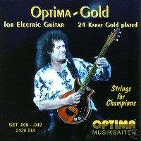 Brian May Optima Maxima 24K Gold Guitar Strings 9 42^  