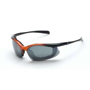 Crossfire Concept Foam Lined Sports Safety Glasses Silver Mirror Lens 