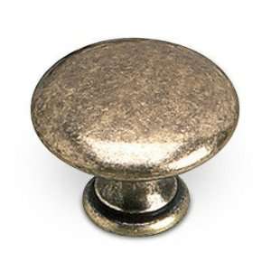   solid brass 1 3/16 diameter dome knob in burnish: Home Improvement