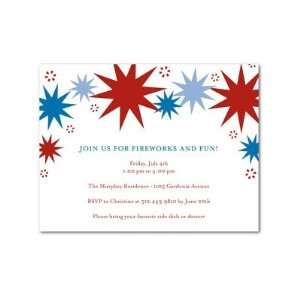  Party Invitations   Bursts Of Fireworks By Jill Smith 