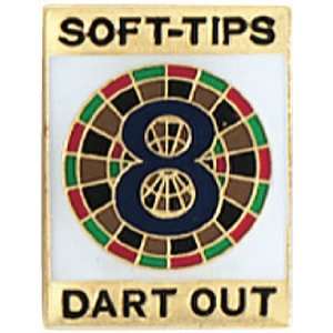  8 Dart Out   Tournament Pins: Sports & Outdoors