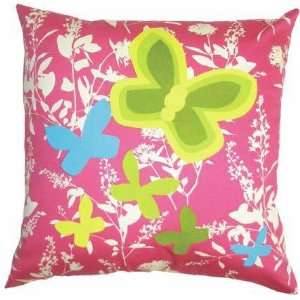  Decaf Plush   Butterflies Throw Pillow In Pink: Baby