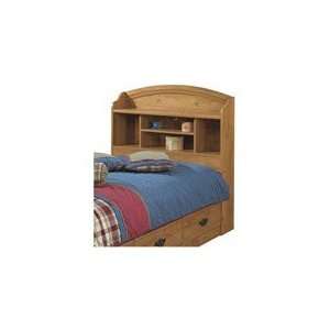  Country Pine Twin Size Bookcase Headboard
