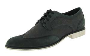 LACOSTE Osier 2 Leather Canvas Brogue Wingtip Dress Oxford Casual Mens 