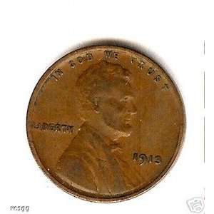  1913LINCOLN CENT NICE XF CONDITION 