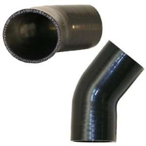  2.5 Silicone 45° Elbow, Black Automotive