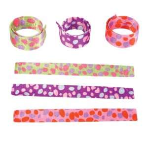  9 Polka Dot Slap Bracelet (package of 12) Toys & Games