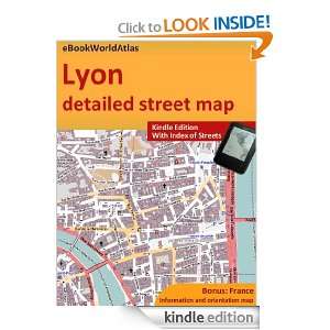 Map of Lyon (France): eBookWorldAtlas Team:  Kindle Store