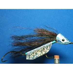   the Dark Tandem Hook Bass, Pike and Muskie Sinking Lazar Head Fly #61