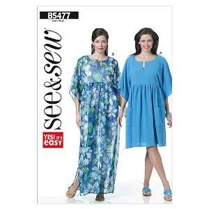   Misses Dress and Caftan, Size B (L XLG XXL) Arts, Crafts & Sewing