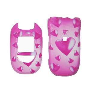  HEARTS 3D pink snap on cover faceplate for LG Vx8300 (many 