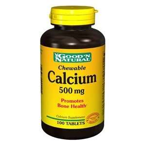  Calcium 500mg   100 chewable,(Goodn Natural): Health 