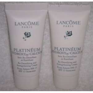   Lancome Platineum Hydroxy(a) Calcium Cream SPF 15   Lot of 2 Beauty