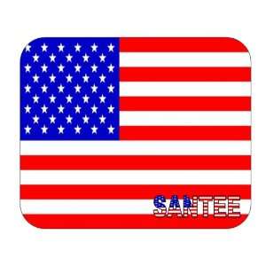  US Flag   Santee, California (CA) Mouse Pad: Everything 