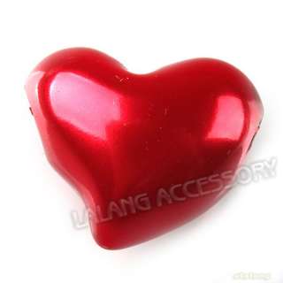 30x New 151435 Wholesale Red Heart European Charms Plastic Beads Fit 