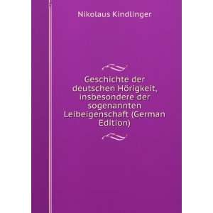   (German Edition) (9785876641762) Nikolaus Kindlinger Books