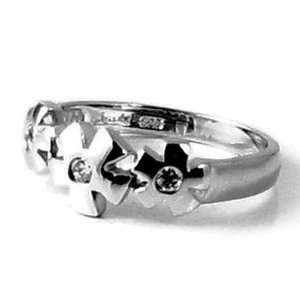  Elegant slimline stylised teardrop stirling silver ring 