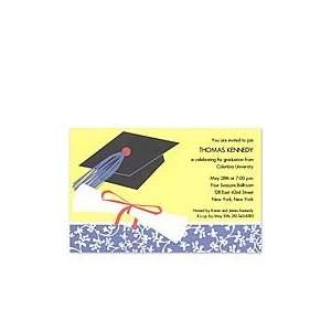  Floral Cap Invitation Graduation Invitations Health 