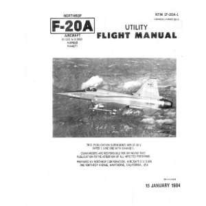  Northrop F 20 Aircraft Flight Manual Northrop Books