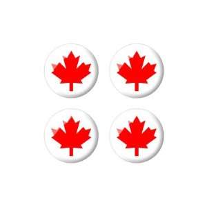  Canada Maple Leaf Flag   3D Domed Set of 4 Stickers Badges 